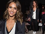 Mandatory Credit: Photo by REX Shutterstock (5074143s)\n Jessica Alba\n Thakoon show, Spring Summer 2016, New York Fashion Week, America - 13 Sep 2015\n \n